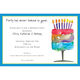 Watercolor Cake Invitations Image 1 of 3